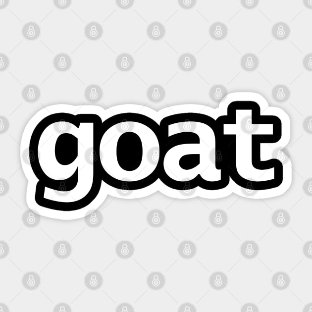 Goat Minimal Animals Typography White Text Sticker by ellenhenryart